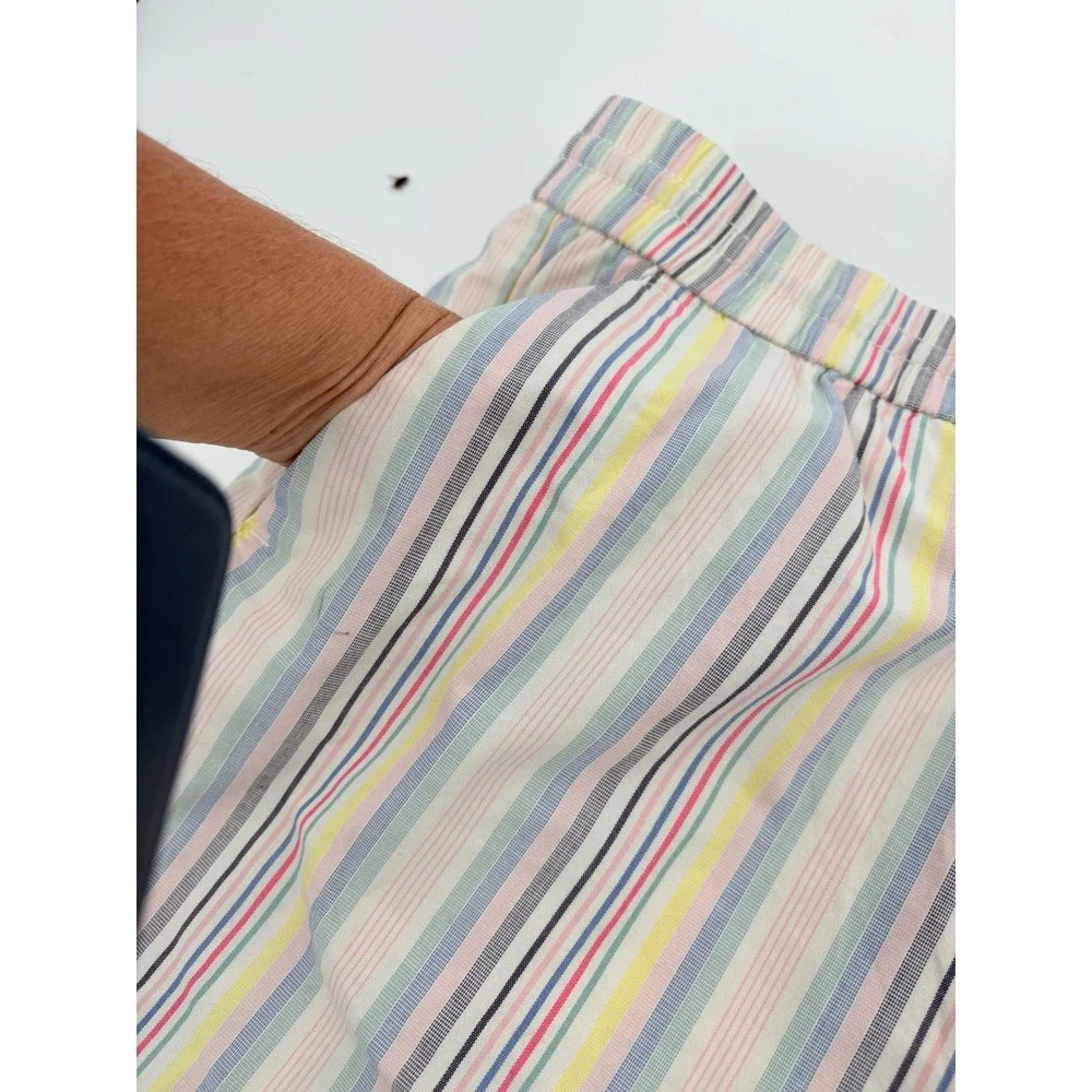 NEW LOFT Multicolor Stripe Pull-On‎ Cotton Shorts Women's XXL Pink Blue - Picture 5 of 10